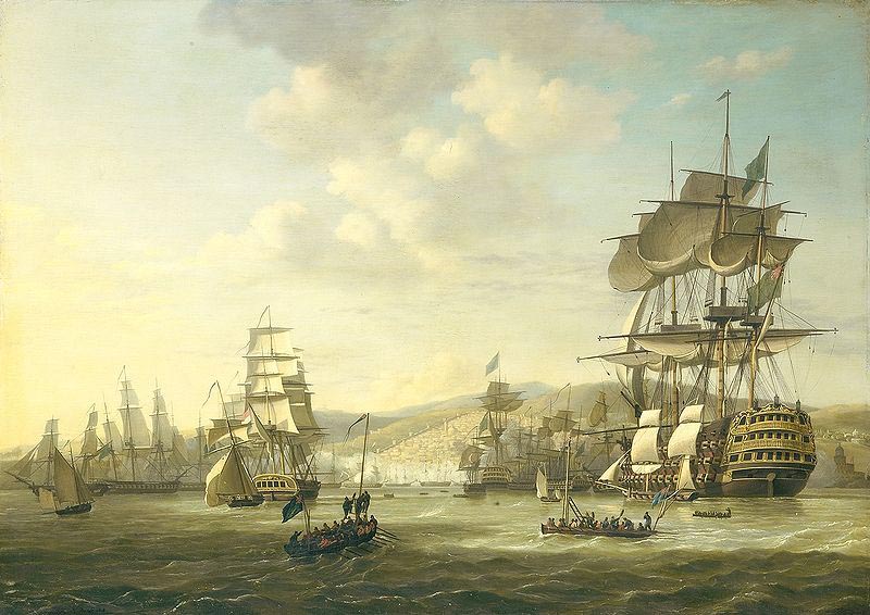 The Anglo-Dutch fleet in the Bay of Algiers